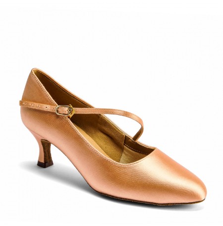 Dansport standard plesne cipele - Flesh saten 2''/2,5''